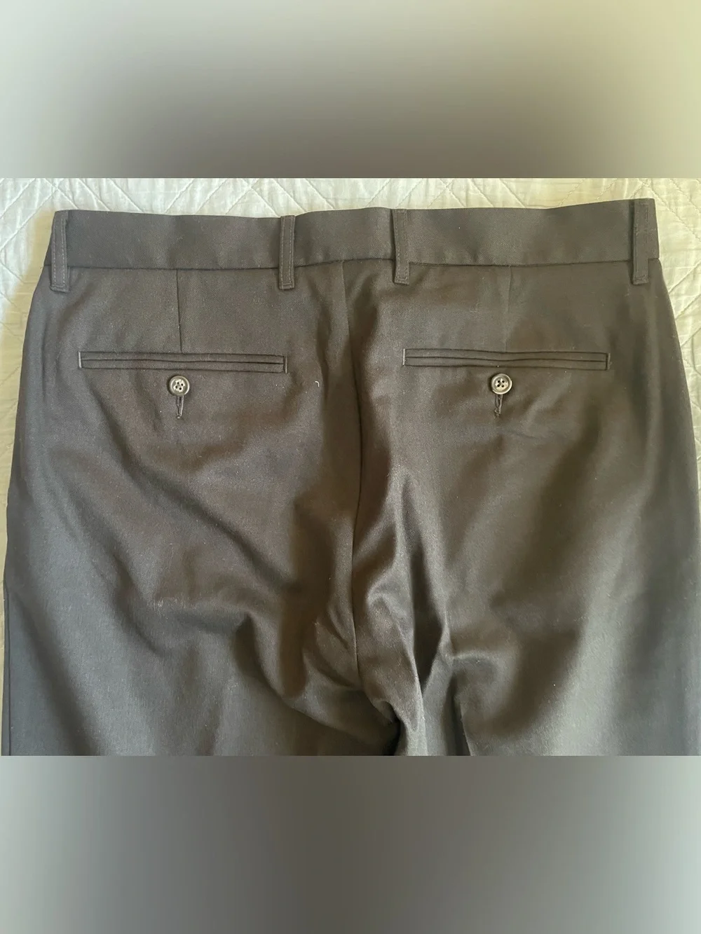 J. CREW Classic creased wool trouser in Dark Brown Size 33/34 NWT $178 CO452